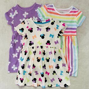 3T Minnie Mouse Print Dress Bundle